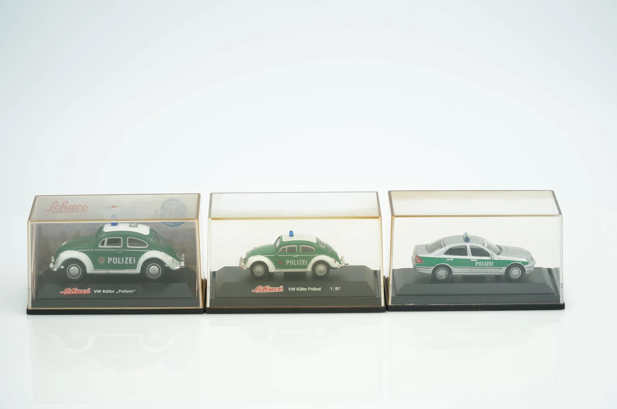 Schuco VW Käfer Polizei Mercedes-Benz E-Klasse 1:87 1:72